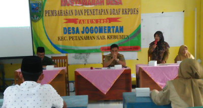 Sambutan Kepala Desa MUSDES Pembahasan Dan Penetapan RKPDES 2023